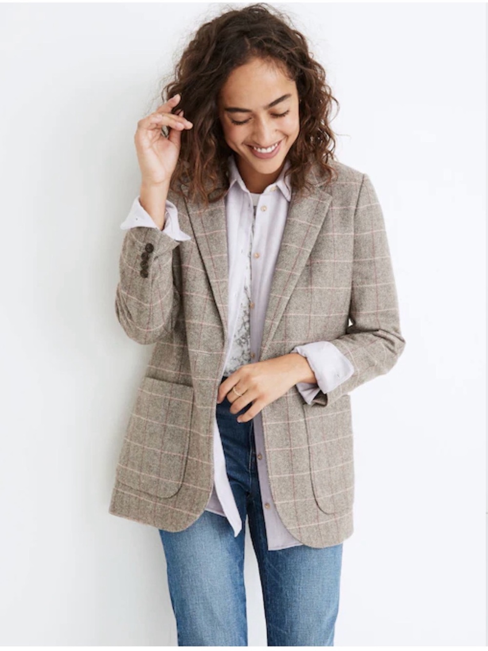 Madewell Plaid Blazer